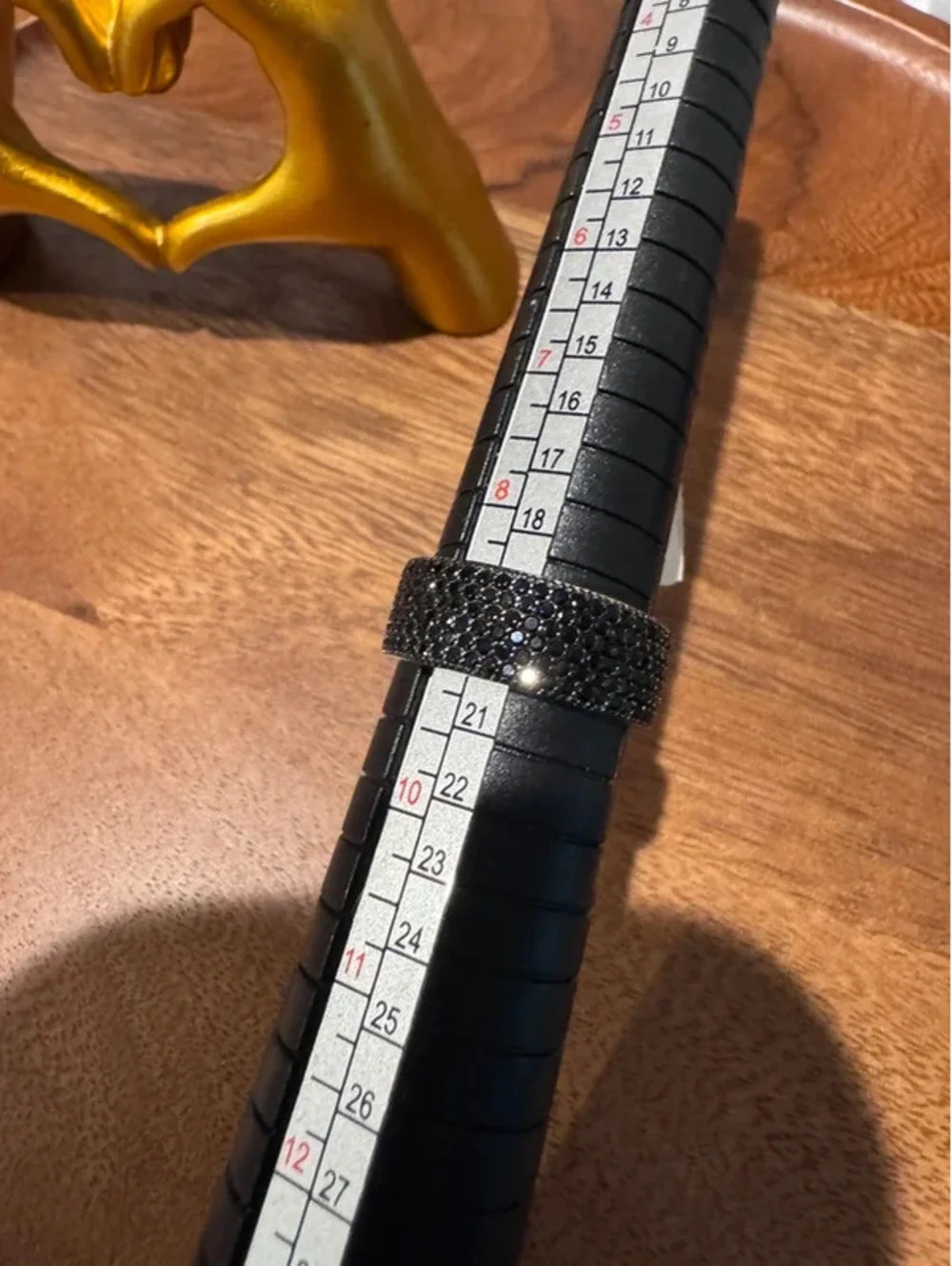 925 pavé band, size 9